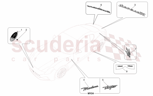 Part Diagram for Maserati 670213146