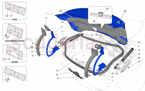 Part Diagram for Maserati 670305522