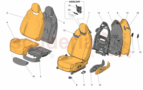 Part Diagram for Maserati 673013462