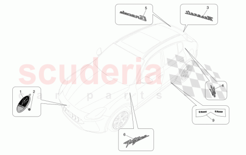 Part Diagram for Maserati 670213241