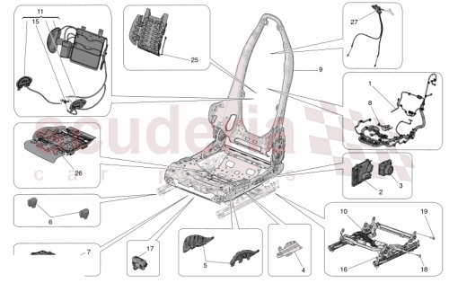 Part Diagram for Maserati 673013383