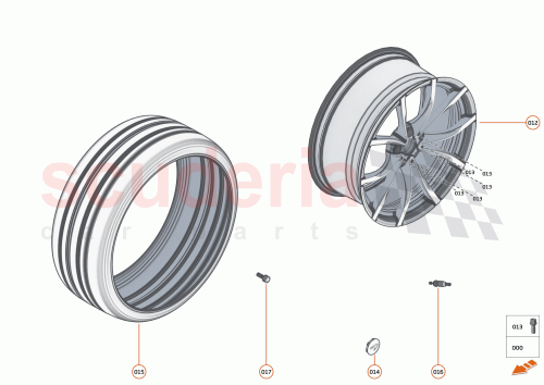 Part Diagram for McLaren 16BA517CP