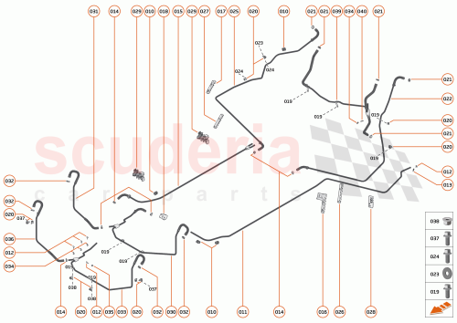 Part Diagram for McLaren 26LA044SP