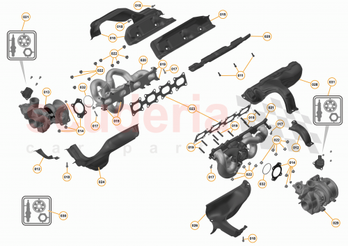 Part Diagram for McLaren 11F1624RP
