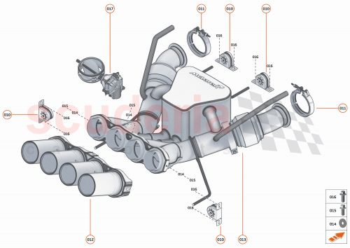 Part Diagram for McLaren 14HA073RP