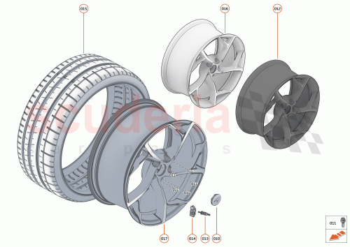 Part Diagram for McLaren 14BA224RP