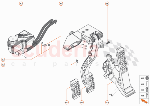 Part Diagram for McLaren 23CA074CP