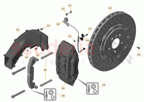 Part Diagram for McLaren 11C0760RP