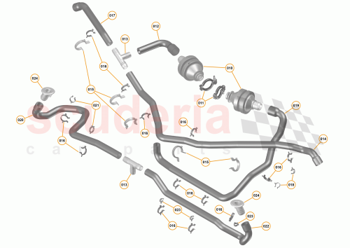 Part Diagram for McLaren 11F2648LP