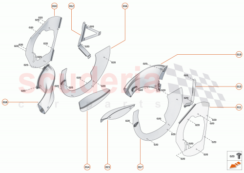 Part Diagram for McLaren 15CA016RP