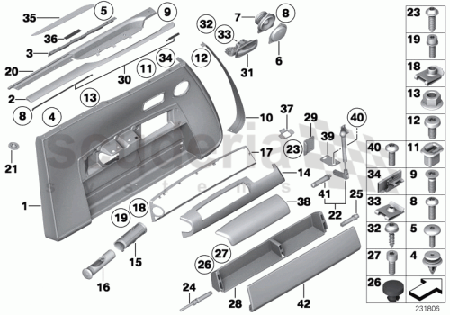 Part Diagram for Rolls Royce 51 41 7166969