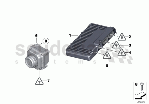 Part Diagram for Rolls Royce 36 31 7678083