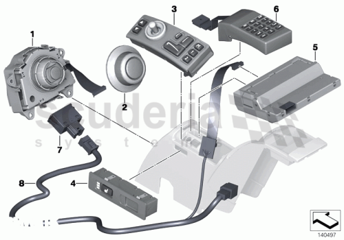 Part Diagram for Rolls Royce 61 31 0154428