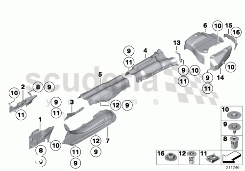 Part Diagram for Rolls Royce 51 48 7201494