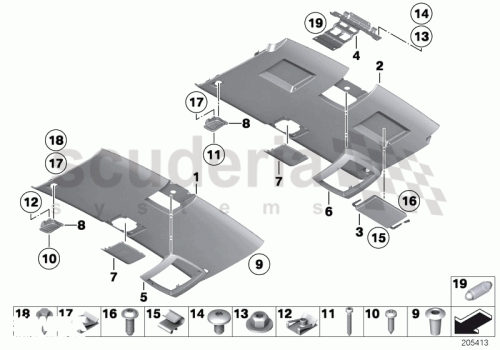 Part Diagram for Rolls Royce 51 44 7150567