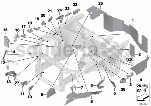 Part Diagram for Rolls Royce 41 00 7137856