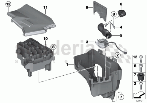 Part Diagram for Rolls Royce 12 90 7571020