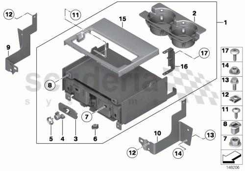 Part Diagram for Rolls Royce 51 16 6980041