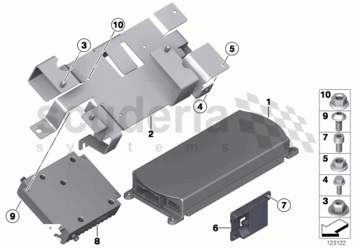 Part Diagram for Rolls Royce 07 11 9905709