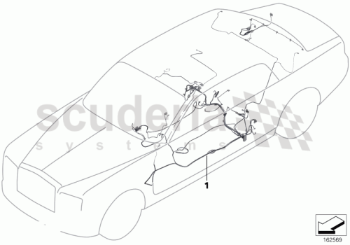 Part Diagram for Rolls Royce 61 11 0022507