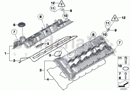 Part Diagram for Rolls Royce 13 62 7525014