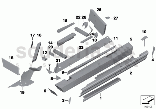 Part Diagram for Rolls Royce 41 11 7137879
