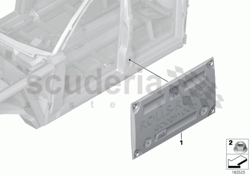 Part Diagram for Rolls Royce 51 43 7059030