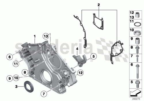 Part Diagram for Rolls Royce 11 14 7563933