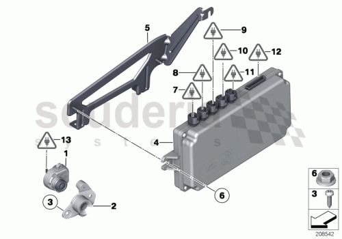 Part Diagram for Rolls Royce 66 53 9219934