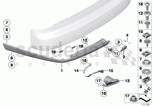 Part Diagram for Rolls Royce 51 11 1973721