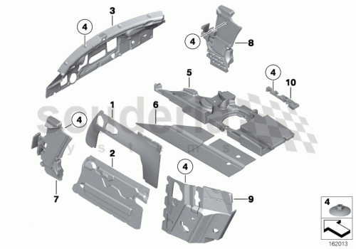 Part Diagram for Rolls Royce 51 48 6964351