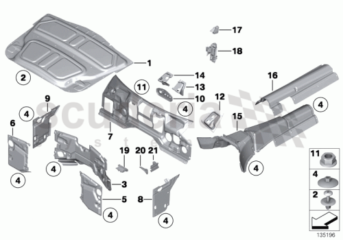 Part Diagram for Rolls Royce 51 48 7044962