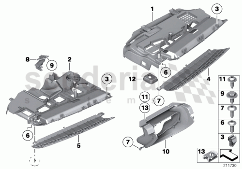 Part Diagram for Rolls Royce 51 45 9224429