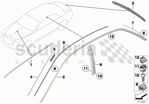 Part Diagram for Rolls Royce 51 13 7260656