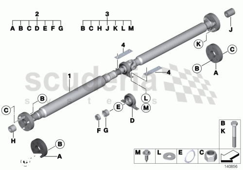 Part Diagram for Rolls Royce 51 71 7110891