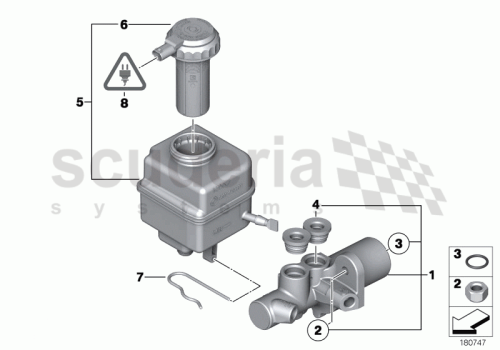 Part Diagram for Rolls Royce 34 31 1163464