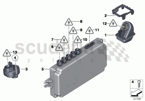 Part Diagram for Rolls Royce 66 53 9216283