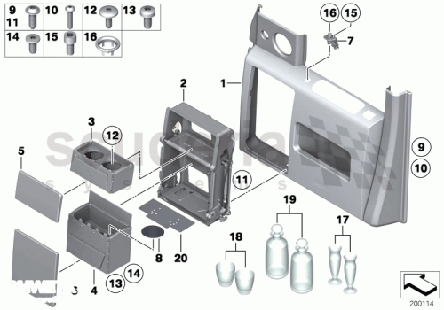 Part Diagram for Rolls Royce 51 42 9115454