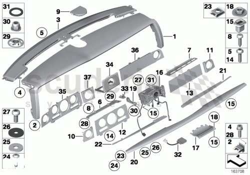 Part Diagram for Rolls Royce 51 45 7127035