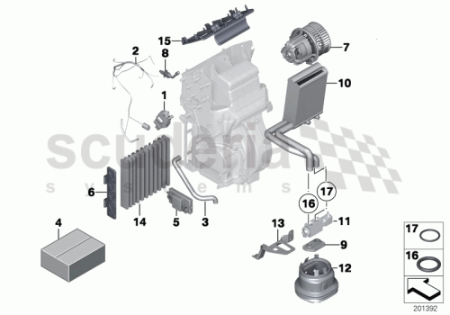 Part Diagram for Rolls Royce 64 11 9159715