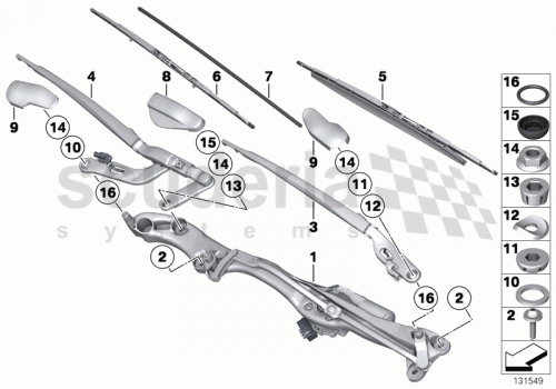 Part Diagram for Rolls Royce 61 61 7008973