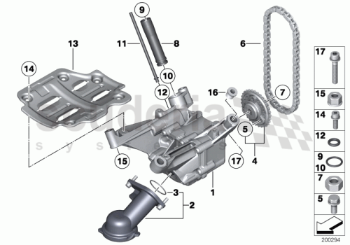 Part Diagram for Rolls Royce 64 55 7550045