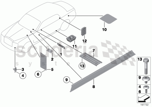Part Diagram for Rolls Royce 51 71 7072503