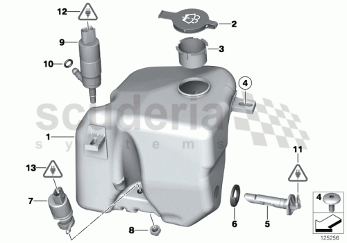 Part Diagram for Rolls Royce 61 13 0009633