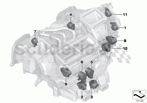 Part Diagram for Rolls Royce 64 11 6935075