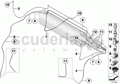 Part Diagram for Rolls Royce 37 20 6781087