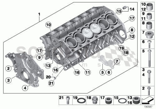 Part Diagram for Rolls Royce 11 42 7504951
