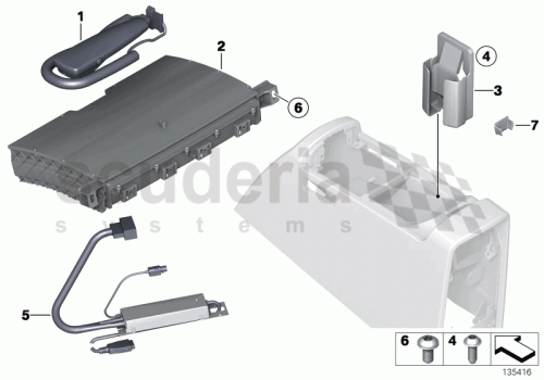 Part Diagram for Rolls Royce 51 45 7069007