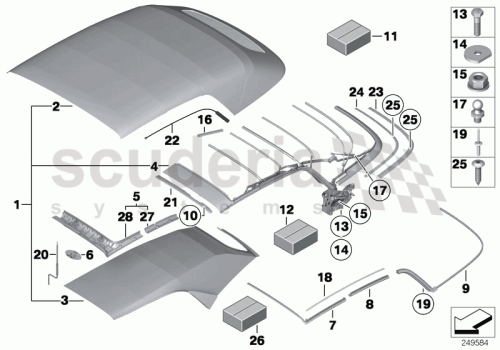Part Diagram for Rolls Royce 54 34 7191864