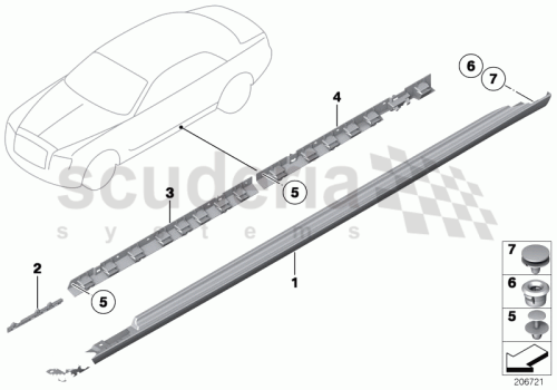 Part Diagram for Rolls Royce 51 77 7198568